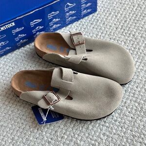 Birkenstock Boston Suede Taupe